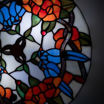 Brilagi - plafonnier Tiffany en vitrail JUNGLE 3xE27/60W/230V Ø 40 cm