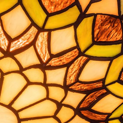 Brilagi - Plafonnier Tiffany en vitrail MARGARET 2xE27/60W/230V Ø 40 cm