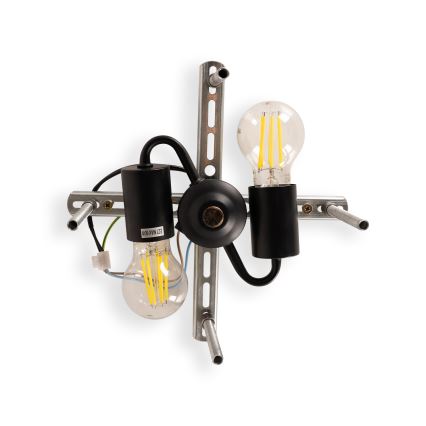 Brilagi - Plafonnier Tiffany en vitrail SIENNA 3xE27/60W/230V Ø 40 cm