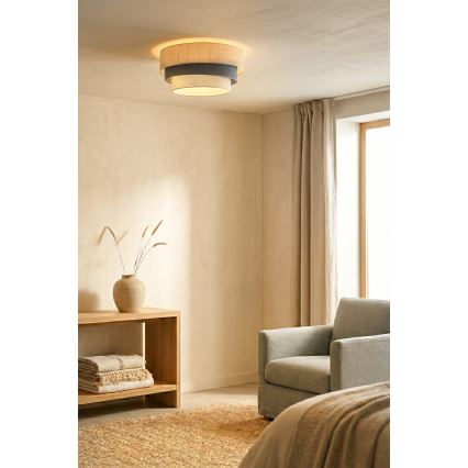 Brilagi - Plafonnier TRIO 1xE27/60W/230V Ø 40 cm crème/gris