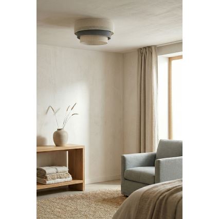 Brilagi - Plafonnier TRIO 1xE27/60W/230V Ø 40 cm crème/gris
