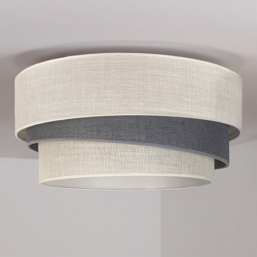 Brilagi - Plafonnier TRIO 1xE27/60W/230V Ø 40 cm crème/gris