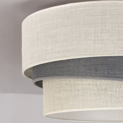 Brilagi - Plafonnier TRIO 1xE27/60W/230V Ø 40 cm crème/gris