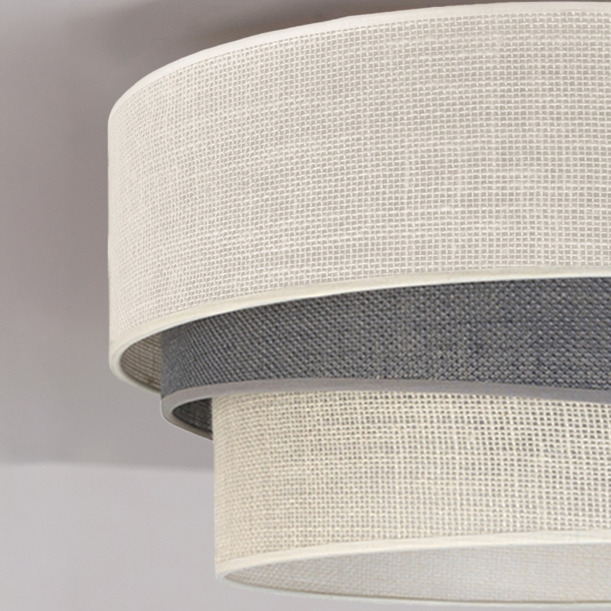Brilagi - Plafonnier TRIO 1xE27/60W/230V Ø 40 cm crème/gris