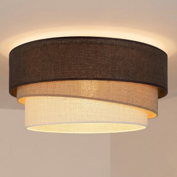 Brilagi - Plafonnier TRIO 1xE27/60W/230V Ø 40 cm marron/beige/blanc