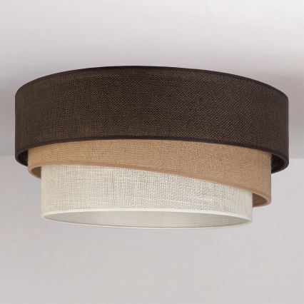 Brilagi - Plafonnier TRIO 1xE27/60W/230V Ø 40 cm marron/beige/blanc