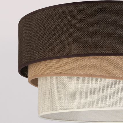 Brilagi - Plafonnier TRIO 1xE27/60W/230V Ø 40 cm marron/beige/blanc