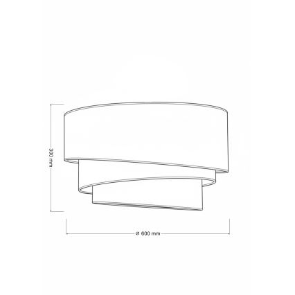 Brilagi - Plafonnier TRIO 3xE27/60W/230V diam. 60 cm marron/beige/blanc