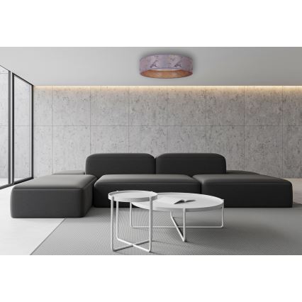 Brilagi - Plafonnier VELVET LED/12W/230V d. 30 cm 3000K/4000K/6400K gris/doré