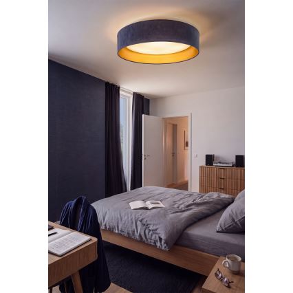 Brilagi - Plafonnier VELVET SIMPLE LED/24W/230V 3000K Ø 45 cm bleu