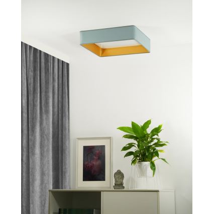 Brilagi - Plafonnier VELVET SQUARE LED/24W/230V menthe