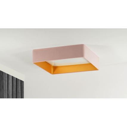 Brilagi - Plafonnier VELVET SQUARE LED/24W/230V rose