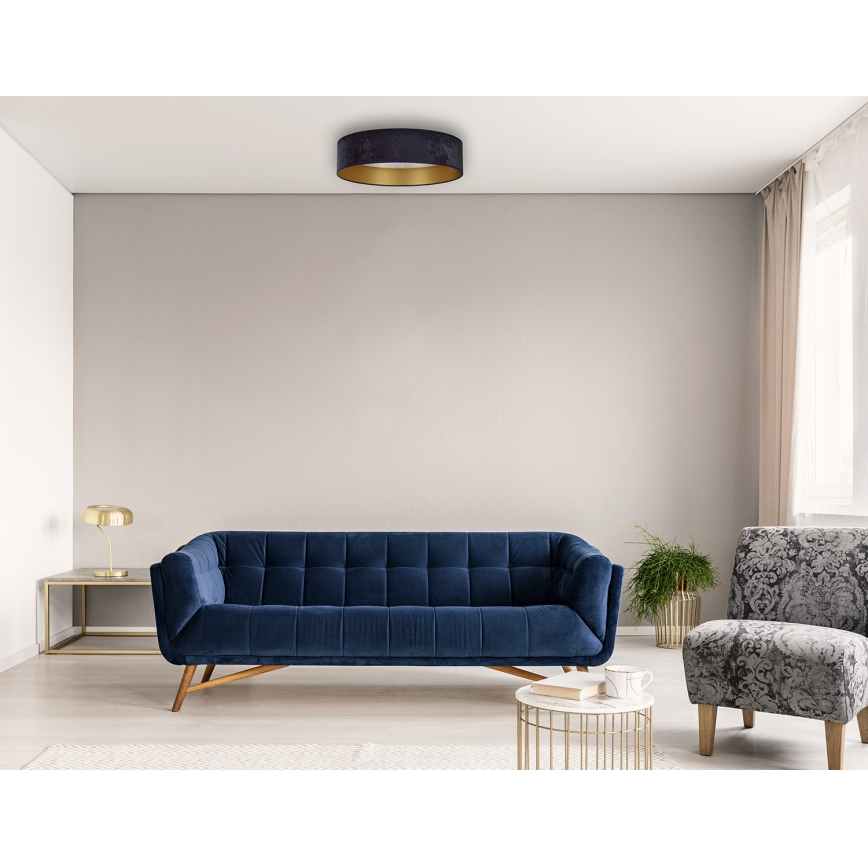 Brilagi - Plafonnier VELVET STAR LED/24W/230V d. 40 cm 3000K/4000K/6400K bleu/doré