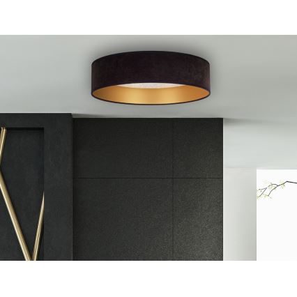 Brilagi - Plafonnier VELVET STAR LED/24W/230V d. 40 cm 3000K/4000K/6400K noir/doré