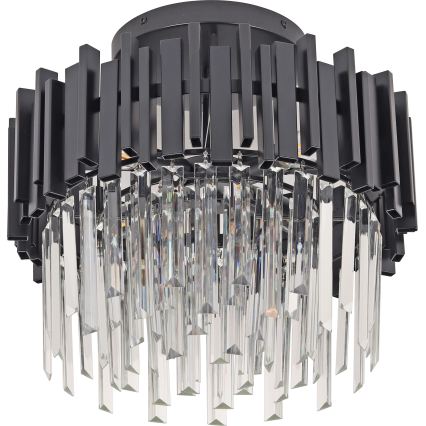 Brilagi - Plafonnier VERVE 6xE14/40W/230V Ø 60 cm noir