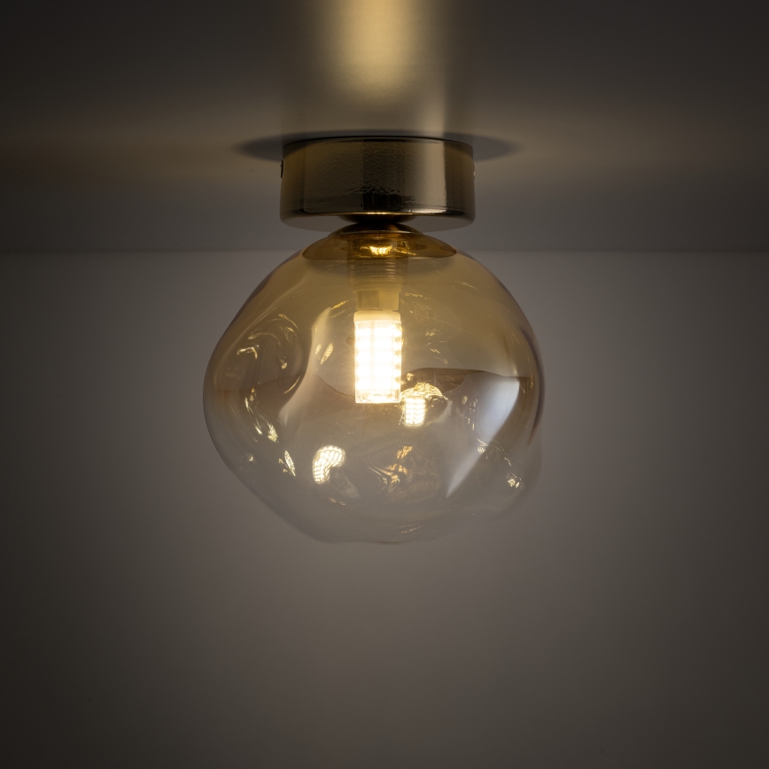 Brilagi - Plafonnier VULCANO 1xG9/8W/230V doré/beige fumé