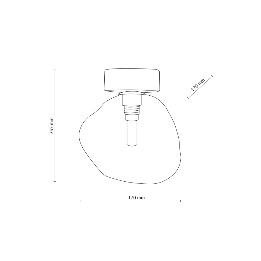 Brilagi - Plafonnier VULCANO 1xG9/8W/230V doré/beige fumé