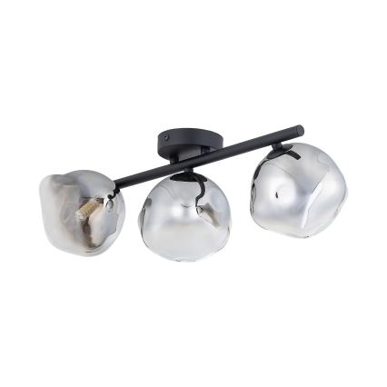 Brilagi - Plafonnier VULCANO 3xG9/8W/230V noir/fumé