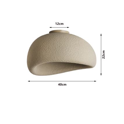 BRILAGI - Plafonnier WABI SABI 1xE27/60W/230V Ø 40 cm beige