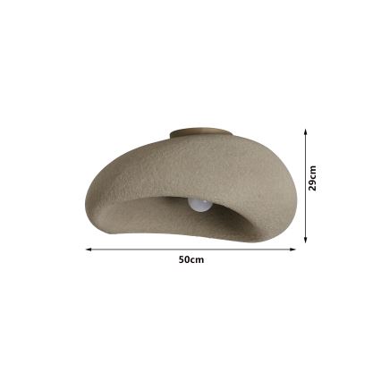 BRILAGI - Plafonnier WABI SABI 1xE27/60W/230V Ø 50 cm beige