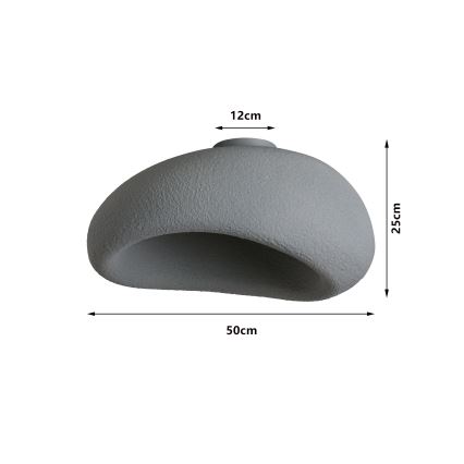 BRILAGI - Plafonnier WABI SABI 1xE27/60W/230V Ø 50 cm gris