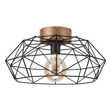 Brilagi - Plafonnier WOODY BASKET 1xE27/60W/230V chêne noyer