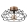 Brilagi - Plafonnier WOODY BASKET 1xE27/60W/230V Ø 40 cm, finition chêne/noyer