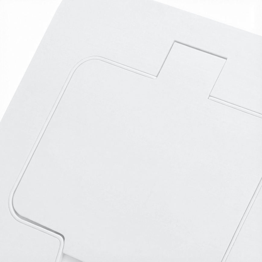 Brilagi - Prise de sol encastrée pour l'extérieur IP55, blanche, rectangulaire