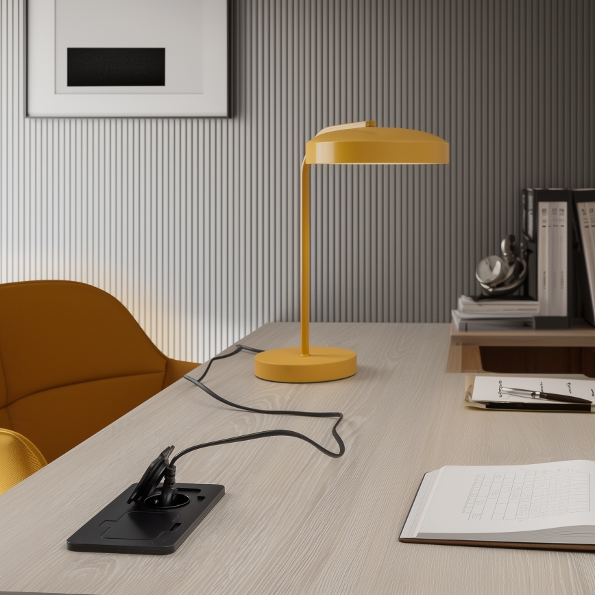 Brilagi - Prise double encastrée au sol d'extérieur IP55 noire rectangulaire