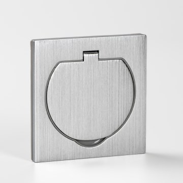 Brilagi - Prise encastrée de cuisine INBOX IP55, chrome mat, carrée