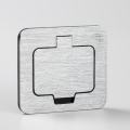 Brilagi - Prise encastrée de cuisine INBOX IP55 chrome mat rectangulaire