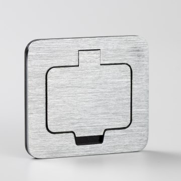 Brilagi - Prise encastrée de cuisine INBOX IP55 chrome mat rectangulaire