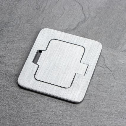 Brilagi - Prise encastrée de cuisine INBOX IP55 chrome mat rectangulaire