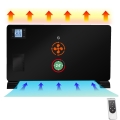 Brilagi - Radiateur convecteur électrique 1000/1300/2300W LCD/timer/TURBO/thermostat noir + télécommande