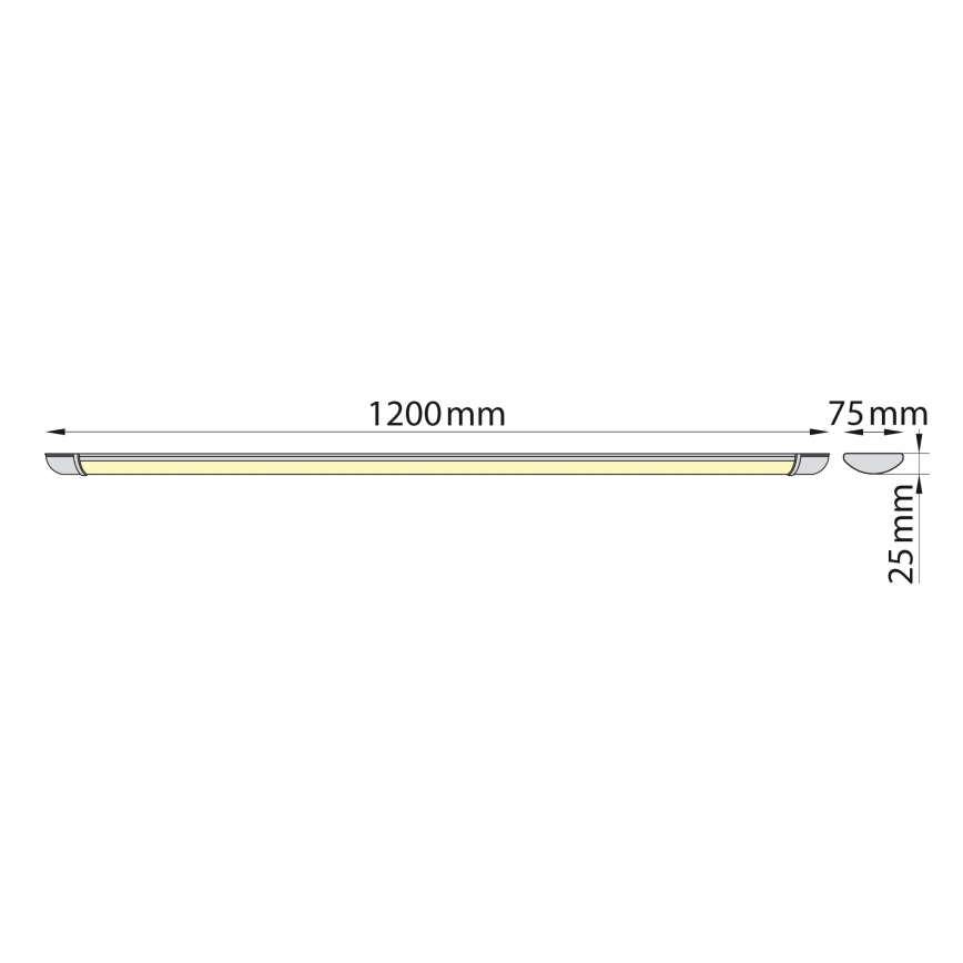 Brilagi - Réglette de cuisine LUMA LED/32W/230V 120 cm