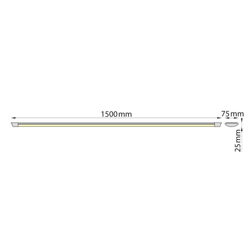 Brilagi - réglette LED AVERO LED/45W/230V 150 cm