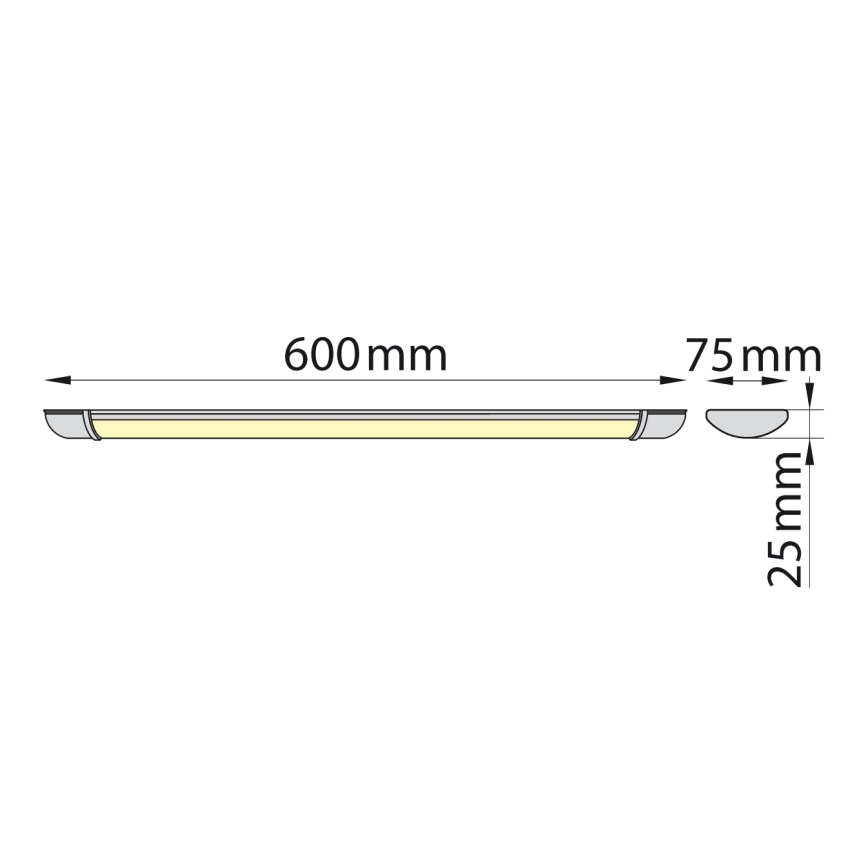 Brilagi - Réglette LED LUMA LED/16W/230V 60 cm