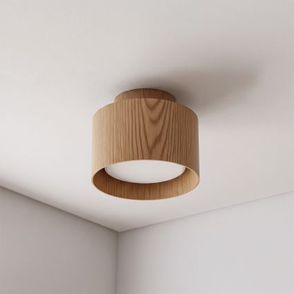 Brilagi - Spot BACKLIT 1xGX53/15W/230V Ø 10 cm décor chêne