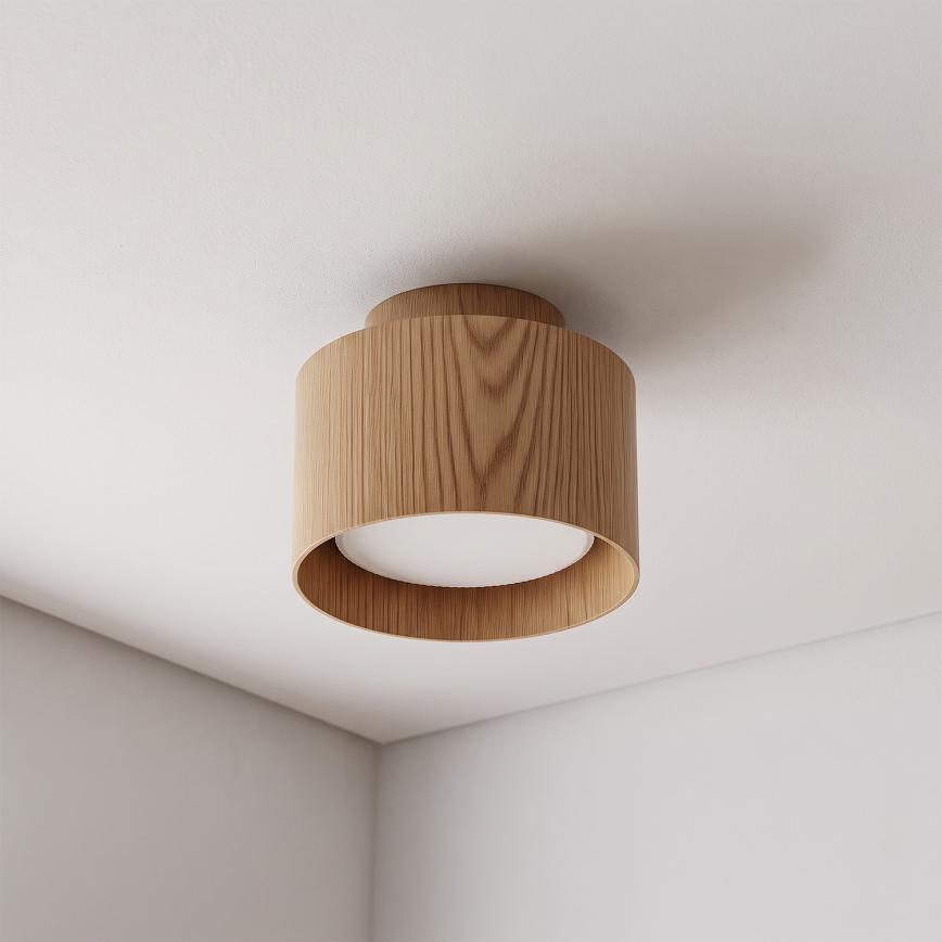 Brilagi - Spot BACKLIT 1xGX53/15W/230V Ø 10 cm décor chêne