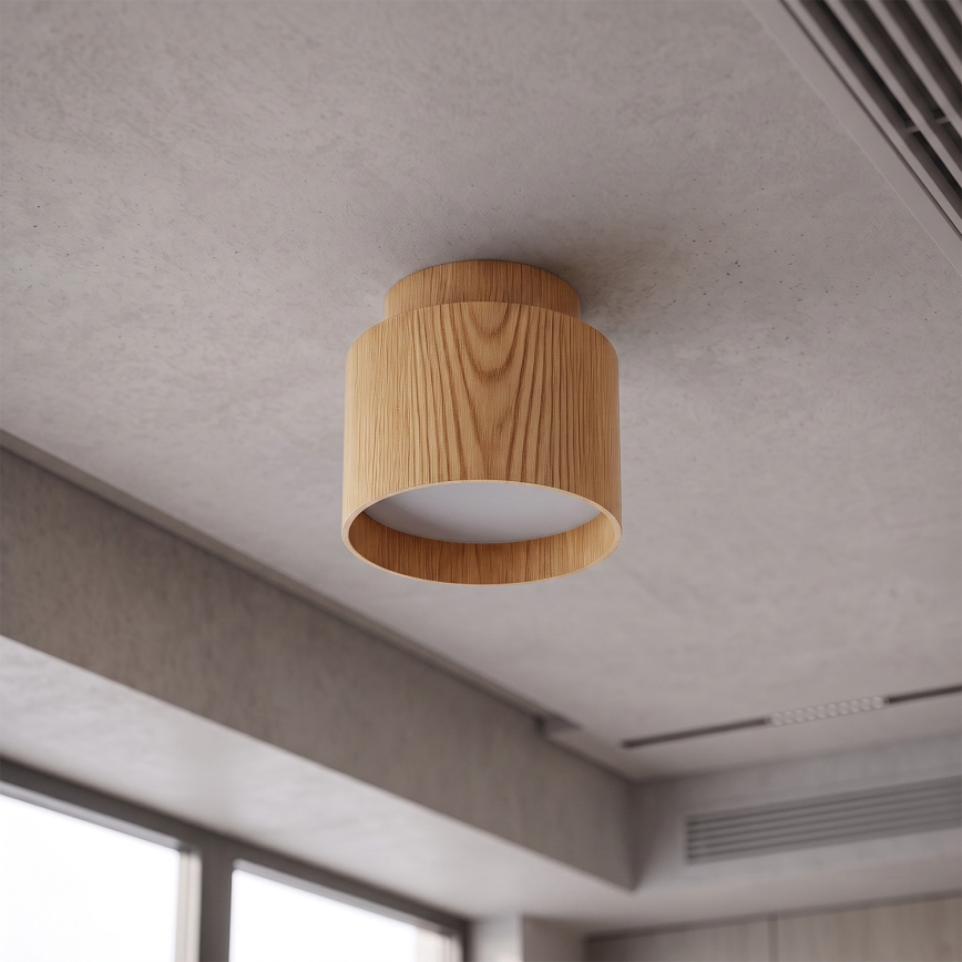 Brilagi - Spot BACKLIT 1xGX53/15W/230V, Ø 8 cm, décor chêne