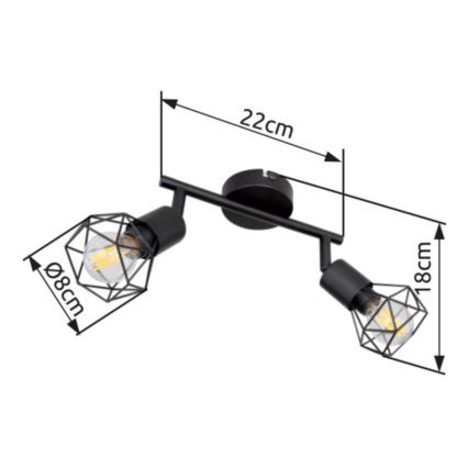 Brilagi - Spot CAGE 2xE14/40W/230V