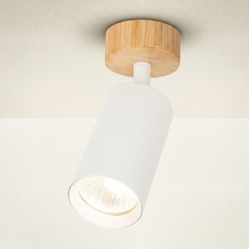Brilagi - Spot d'éclairage SELE 1xGU10/30W/230V blanc/décor chêne