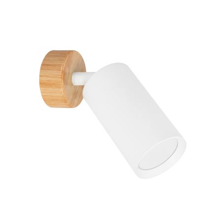 Brilagi - Spot d'éclairage SELE 1xGU10/30W/230V blanc/décor chêne