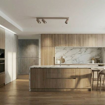 Brilagi - Spot d'éclairage SELE LONG 3xGU10/30W/230V beige