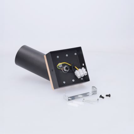 Brilagi - Spot d'éclairage SELE WOOD ACOUSTIC 1xGU10/30W/230V noir/bois