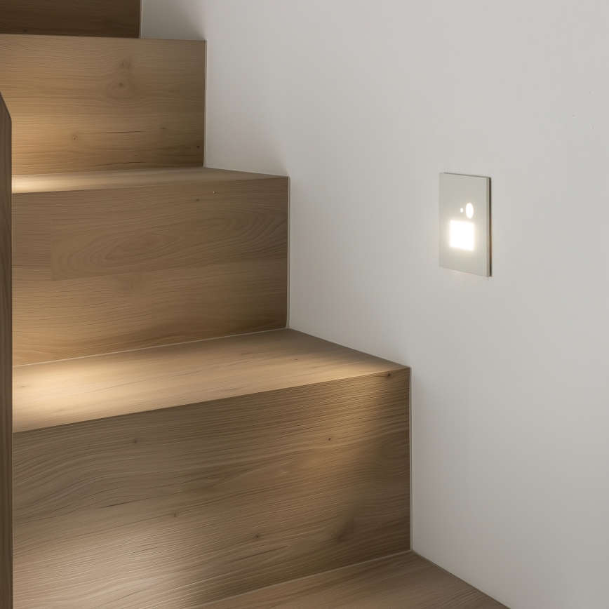 Brilagi - Spot d'escalier avec détecteur de mouvement JACK LED/1,5W/230V 3000K/4000K/6500K blanc