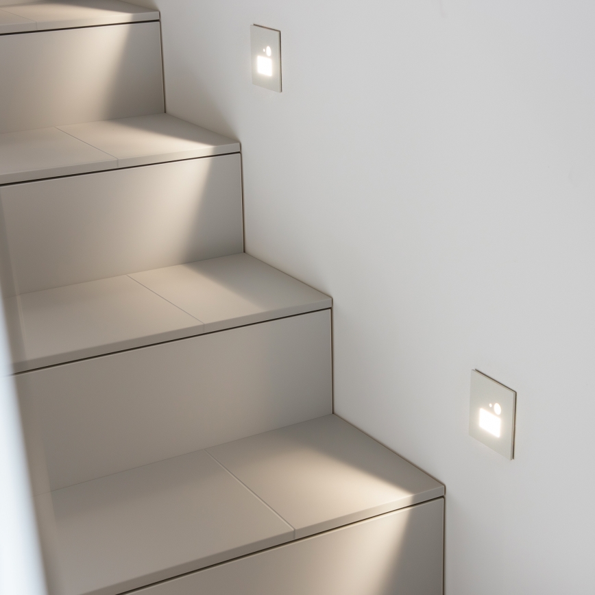 Brilagi - Spot d'escalier avec détecteur de mouvement JACK LED/1,5W/230V 3000K/4000K/6500K blanc