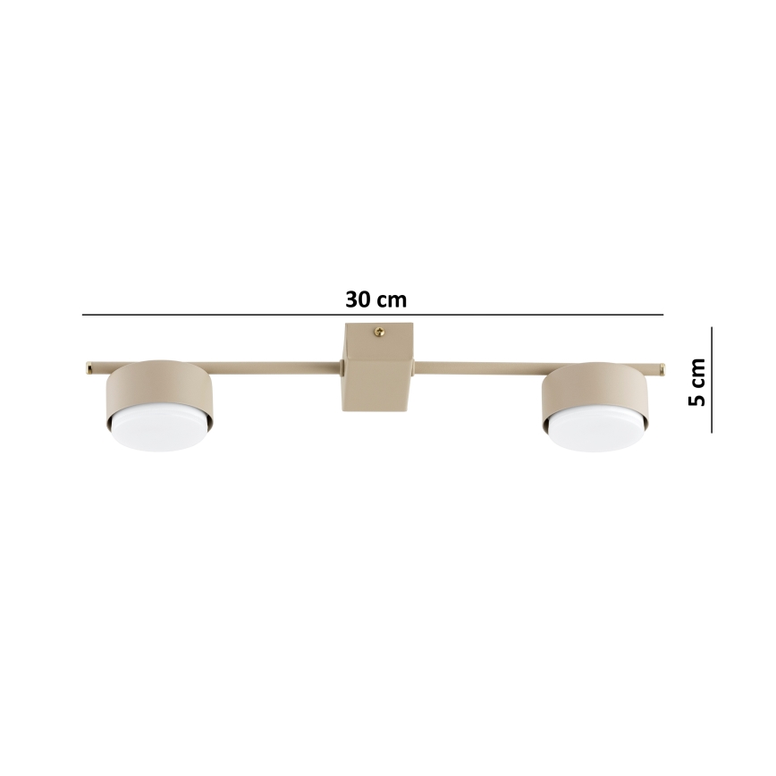 Brilagi - LED RGB+CCT Spot dimmable MONO 2xGX53/14W/230V 2700-6500K Wi-Fi Tuya beige