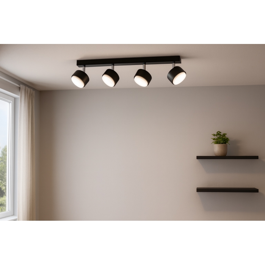 Brilagi - Spot LED RGB+CCT dimmable MONO 4xGX53/14W/230V 2700-6500K Wi-Fi Tuya noir