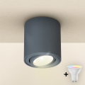 Brilagi - Spot encastrable LED RGBW dimmable MIA 1xGU10/4,8W/230V 3000K 84x80 mm anthracite + télécommande